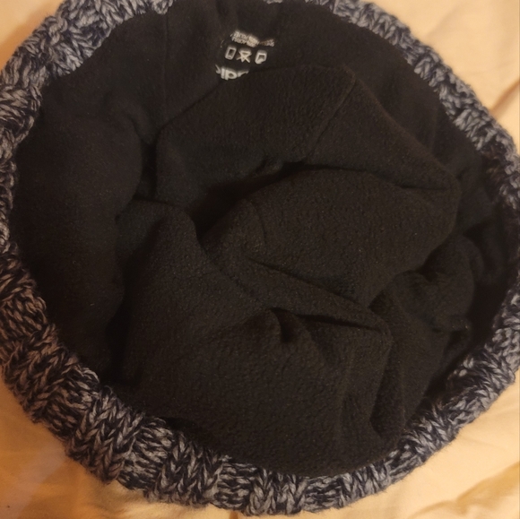 Adidas blue/grey tassel toboggan hat. Could be men's or women's. - Picture 5 of 6